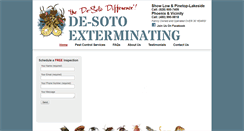 Desktop Screenshot of desotoexterminating.com
